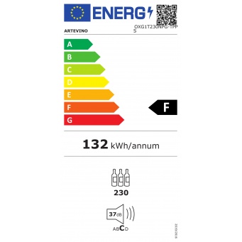 artevino-oxg1t230npg-energy-label