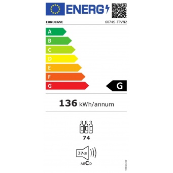 eurocave_6074s_glasdeur_energielabel